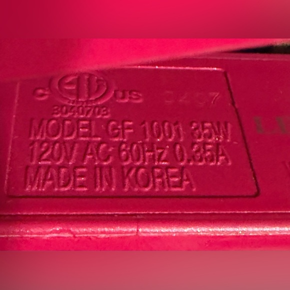 CHI Original GF1001 Ceramic Hair Straightener Flat Iron Fuschia Pink Tested - Picture 4 of 9